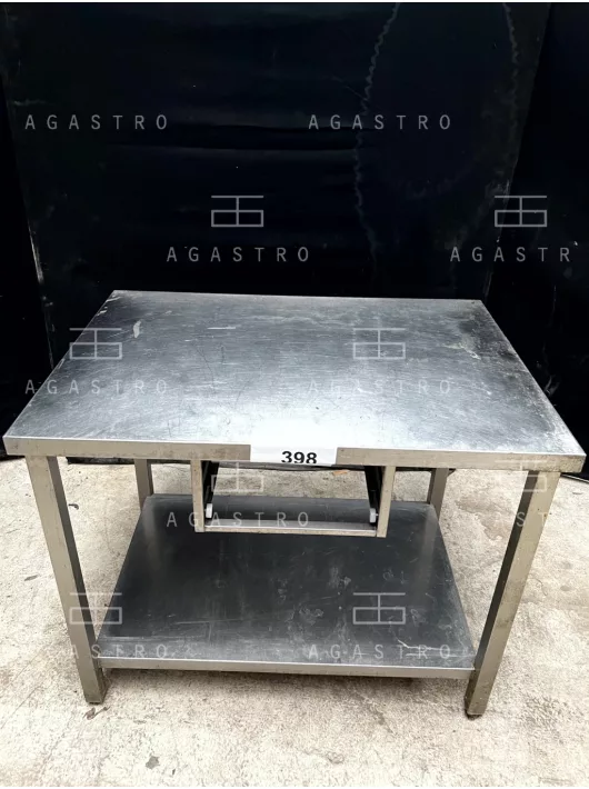 Rozsdamentes asztal fiókkal