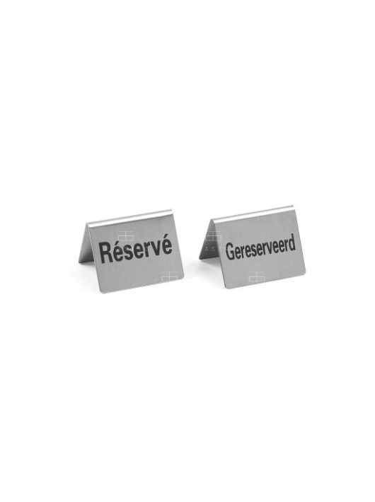 Foglalt tábla 4 db - Gereserveerd / Reservé