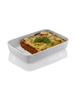HENDI Téglalap alakú porcelán sütőtál 
