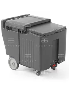   HENDI Hőszigetelt jégtároló, jégszállító kocsi - 110 liter