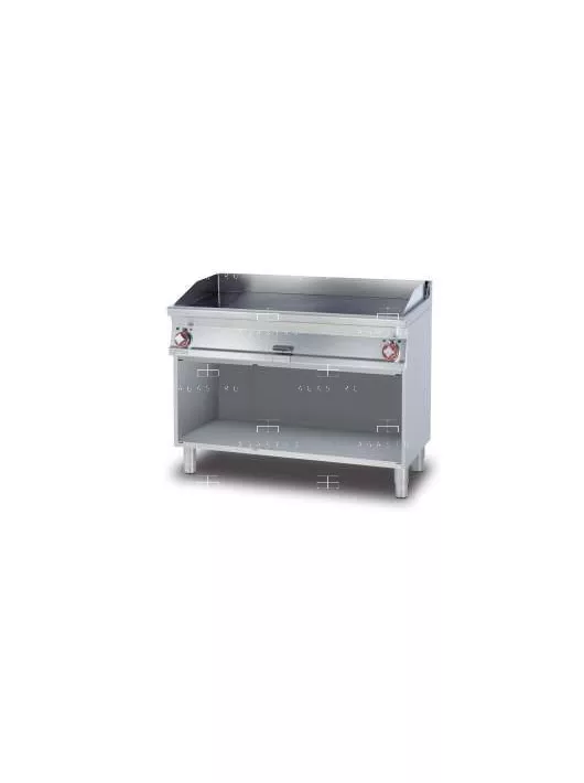 Elektromos rostlap nyitott tárolóval - 2 zóna, 14,8 kW