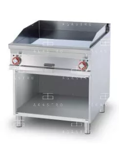   Elektromos rostlap nyitott tárolóval - 2 zóna, 15 kW (keménykrómozott munkalap)