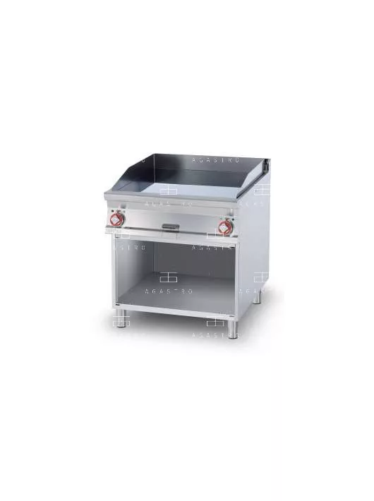 Elektromos rostlap nyitott tárolóval - 2 zóna, 15 kW (keménykrómozott munkalap)