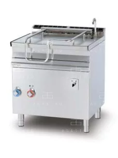   Elektromos billenő serpenyő automata üstmozgással - 50 literes (inox felületű)
