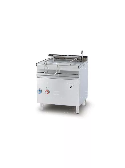 Elektromos billenő serpenyő automata üstmozgással - 50 literes (inox felületű)