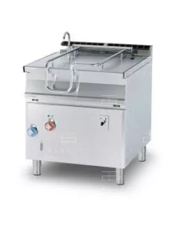   Elektromos billenő serpenyő automata üstmozgással - 80 literes (inox felületű)