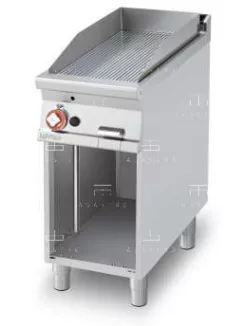   Gázüzemű rostlap nyitott tárolóval- 1 zóna, 7 kW (keménykrómozott, bordázott)