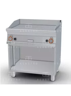   Gázüzemű rostlap nyitott tárolóval- 2 zóna, 14 kW (bordázott)