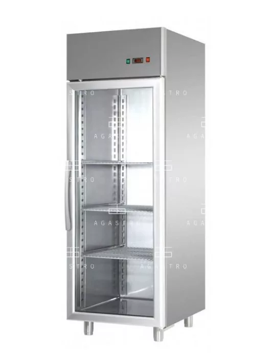 AF07EKOMTNPV Üvegajtós hűtővitrin - 700 literes, (+43°C, 65% Rh) 0 ... +10 °C hűtéstartománnyal, 710 x 800 x 2030/2100 mm, 0.385 kW