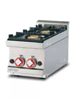Asztali gázüzemű tűzhely - 2 égőfej, 9 kW