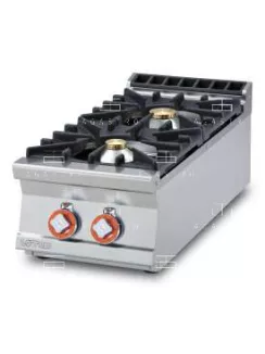 Asztali gázüzemű tűzhely - 2 égőfej, 11 kW