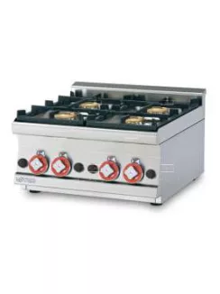 Asztali gázüzemű tűzhely - 4 égőfej, 18 kW