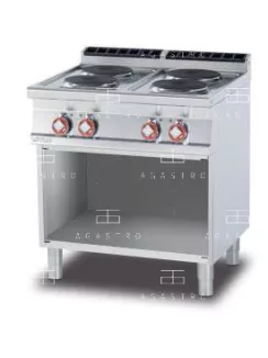   Álló elektromos tűzhely, sütő nélkül - 4 főzőlap, 10,4 kW