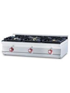 Asztali gázüzemű tűzhely - 3 égőfej, 27 kW