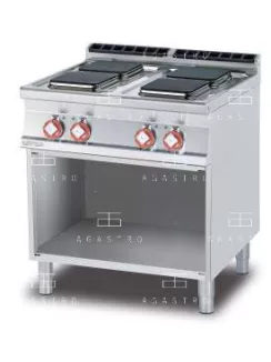   Álló elektromos tűzhely, sütő nélkül - 4 főzőlap, 10,4 kW