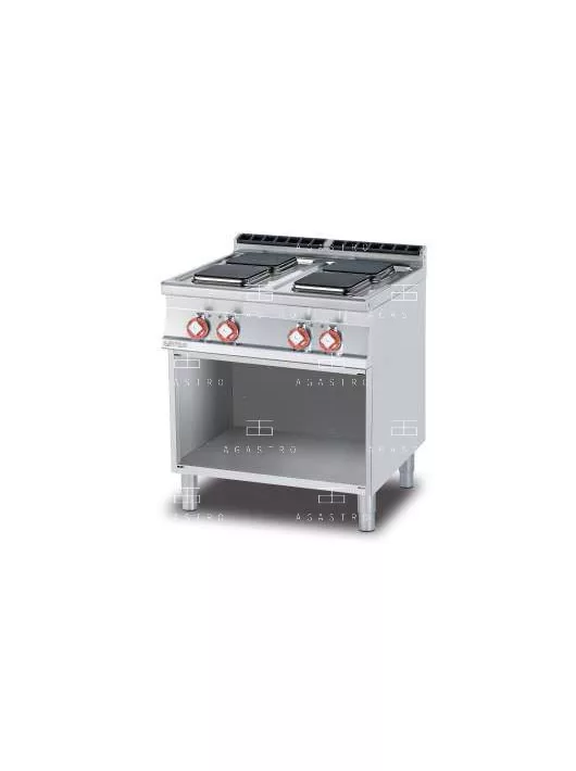 Álló elektromos tűzhely, sütő nélkül - 4 főzőlap, 10,4 kW