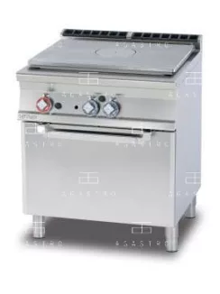   Gázüzemű francia lapos tűzhely, statikus sütővel - 1 zóna, 19,3 kW