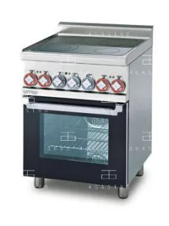   Elektromos üvegkerámiás tűzhely, multifunkciós sütővel - 4 zóna, 9,05 kW