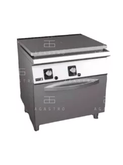   Gázüzemű francia lapos tűzhely sütővel GN 2/1 - 1 zóna, 17 kW