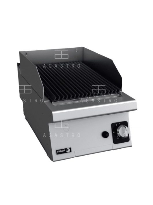 Asztali, gázüzemű lávaköves grillsütő (inox) - 8,1 kW