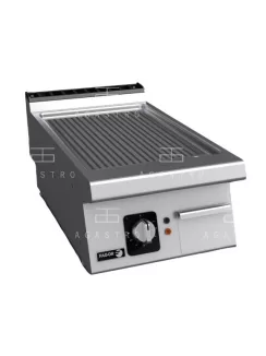   Asztali elektromos rostlap (krómozott) - 1 zóna - bordázott - 7,5 kW