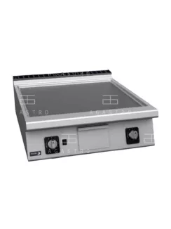   Asztali elektromos rostlap (krómozott) - 2 zóna - sima - 15 kW