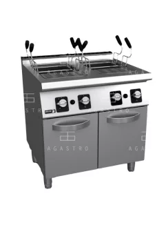   Ipari gázüzemű tésztafőző tárolóval - 2 x 26 literes - 20 kW