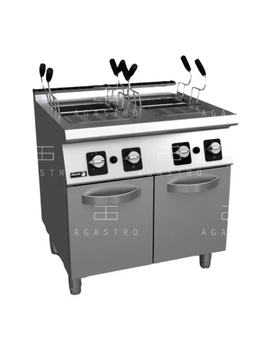 Ipari gázüzemű tésztafőző tárolóval - 2 x 26 literes - 20 kW