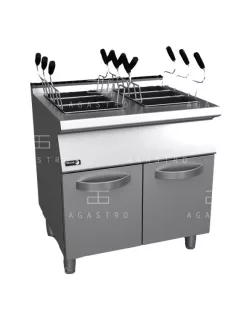   Ipari gázüzemű tésztafőző tárolóval - 2 x 40 literes - 33 kW