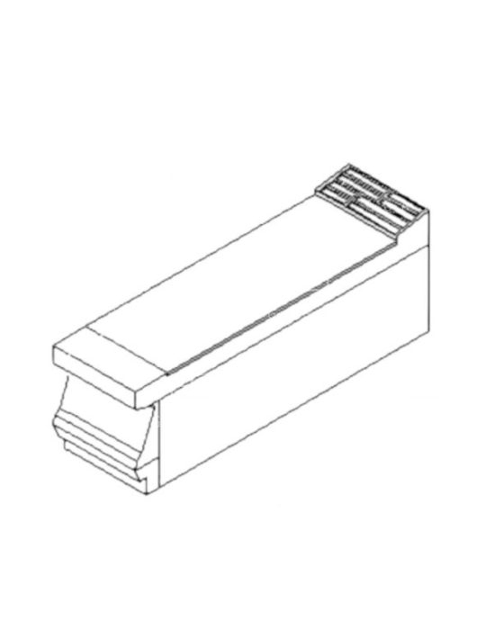 Semleges asztali blokk elem - 200 x 730 x 290 mm