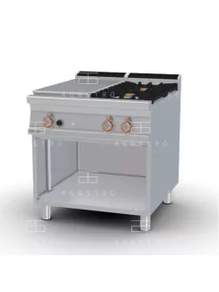   Álló francia lapos tűzhely,1 zónával, 2 égőfejjel - 24 kW