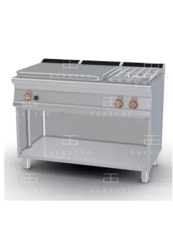   Álló francia lapos tűzhely,1 zónával, 2 égőfejjel - 25 kW