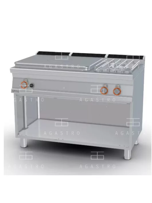 Álló francia lapos tűzhely,1 zónával, 2 égőfejjel - 25 kW