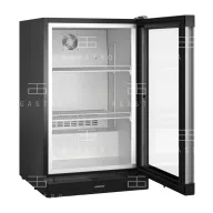   LIEBHERR (BCv 1103-744) - Fekete üvegajtós hűtőszekrény - 106 literes, 497 × 548 × 830 mm
