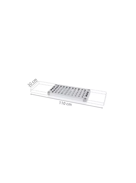 Polclap Aluplast állványhoz, 30 cm-es mélységgel - 1100x300 mm