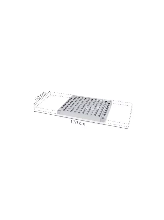 Polclap Aluplast állványhoz, 50 cm-es mélységgel - 1100x500 mm