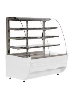   C-1 BL 90/GR BELLISSIMA - Fűtött bemutatóvitrin (+25°C, 60% Rh) +40 ... +90 °C, hűtéstartománnyal