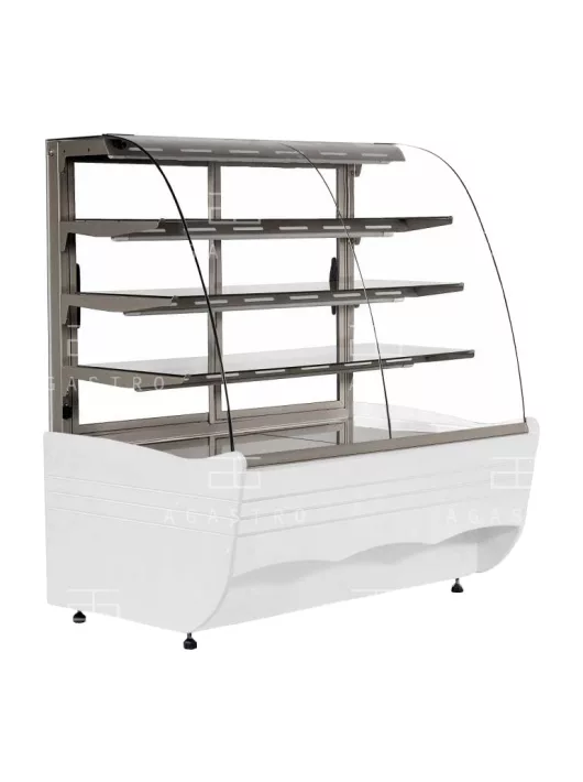 C-1 BL 90/GR BELLISSIMA - Fűtött bemutatóvitrin (+25°C, 60% Rh) +40 ... +90 °C, hűtéstartománnyal