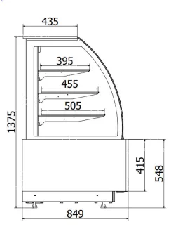 C-1 CL 60/NE CARMELLA - Semleges süteményespult