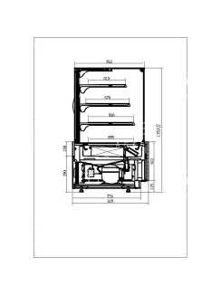 C-1 LM 60/NE LUMINA - Semleges süteményespult