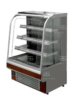   C-1 TS/Z 60/CH TOSTI Hűtött bemutatóvitrin (+25°C, 60% Rh) 0 ... +6 °C, hűtéstartománnyal, 600 x 740 x 1395 mm