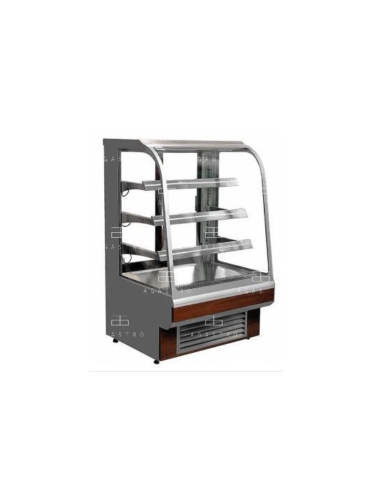 C-1 TS/Z 60/GR TOSTI Fűtött bemutatóvitrin (+25°C, 60% Rh) +40 ... +90 °C, hűtéstartománnyal