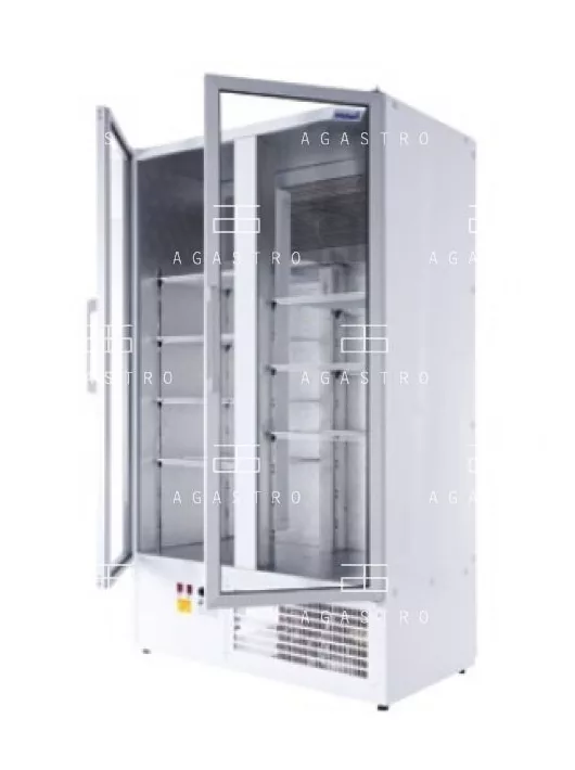 CC 1200 GD - Két üvegajtós hűtővitrin (+25°C, 60% Rh) +1 ... +10 °C, hűtéstartománnyal, 1200 x 700 x 1990 mm