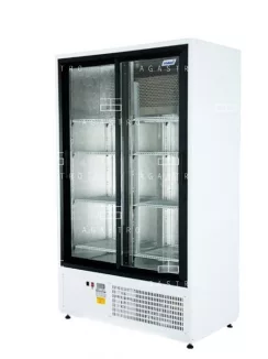   CC 1200 SGD Csúszó üvegajtós, rozsdamentes hűtővitrin (+25°C, 60% Rh) +1 ... +10 °C, 1200 x 650 x 1990 mm