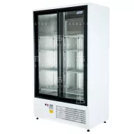   CC 1400 SGD Csúszó üvegajtós hűtővitrin (+25°C, 60% Rh) +1 ... +10 °C, hűtéstartománnyal, 1400 x 650 x 1990 mm, kW