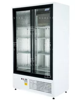   CC 1400 SGD Csúszó üvegajtós hűtővitrin (+25°C, 60% Rh) +1 ... +10 °C, hűtéstartománnyal, 1400 x 650 x 1990 mm, kW