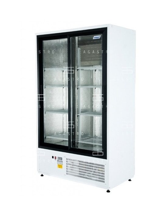 CC 1400 SGD Csúszó üvegajtós hűtővitrin (+25°C, 60% Rh) +1 ... +10 °C, hűtéstartománnyal, 1400 x 650 x 1990 mm, kW