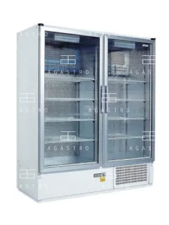   CC 1600 GD Két üvegajtós hűtővitrin (+25°C, 60% Rh) +1 ... +10 °C, hűtéstartománnyal, 1600 x 700 x 1990 mm