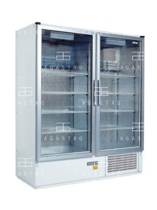 CC 1600 GD Két üvegajtós hűtővitrin (+25°C, 60% Rh) +1 ... +10 °C, hűtéstartománnyal, 1600 x 700 x 1990 mm