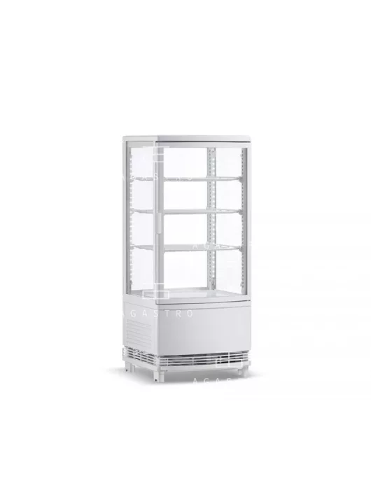 CL-78 Hűtött bemutatóvitrin (+25°C, 60% Rh) 0 ... +12 °C, hűtéstartománnyal, 429 x 425 x 980 mm, 0.16 kW